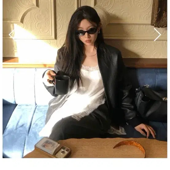 [BUNJANG] Madeley Layered Lace Top (Black/White) / 미개봉 새거) 마크들리 레이어드 레이스 탑 (블랙/화이트)