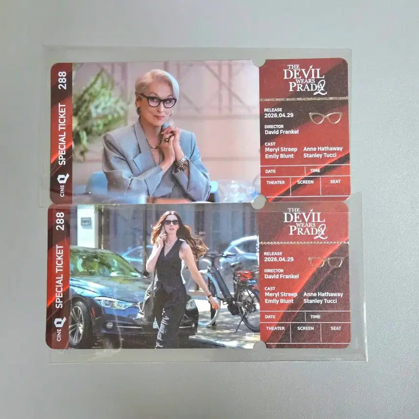[BUNJANG] The Devil Wears Prada Special Ticket Set (2 Types) / 2종 1세트) 악마는 프라다를 입는다2 스페셜티켓 특전 굿즈
