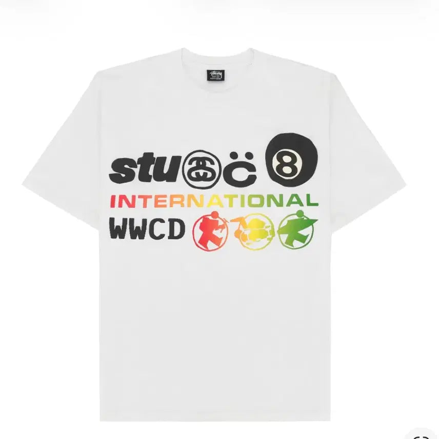 [BUNJANG] Stussy x CPFM International T-Shirt White / 스투시 x CPFM 인터네셔널 티셔츠 화이트