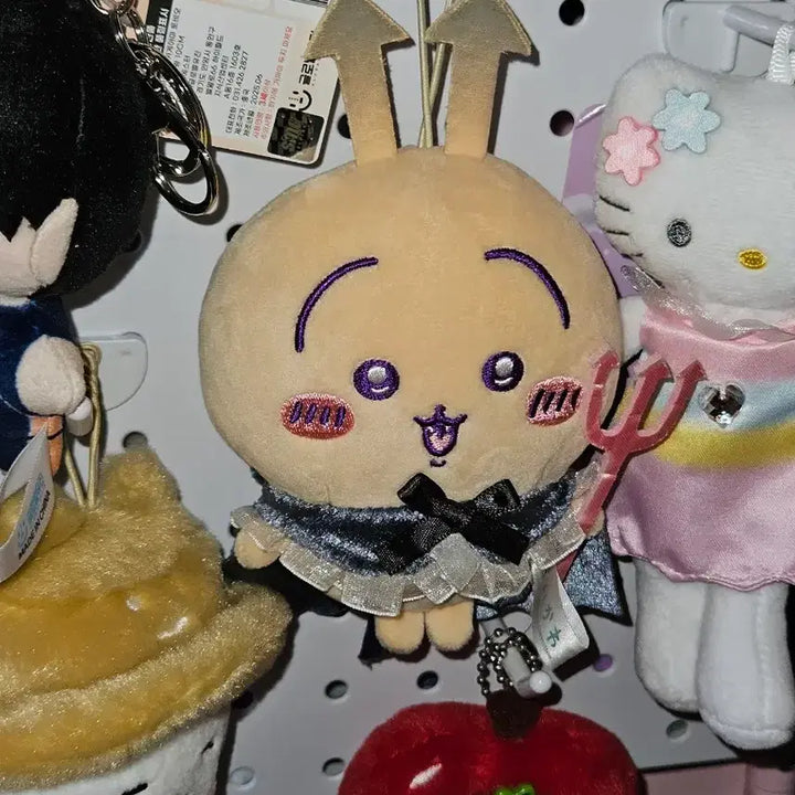 [BUNJANG] Chiikawa Devil Rabbit Angel Mascot Keychain Charm / 악마 우사기 천사 치이카와 천악 인형 마스코트 키링 먼작귀