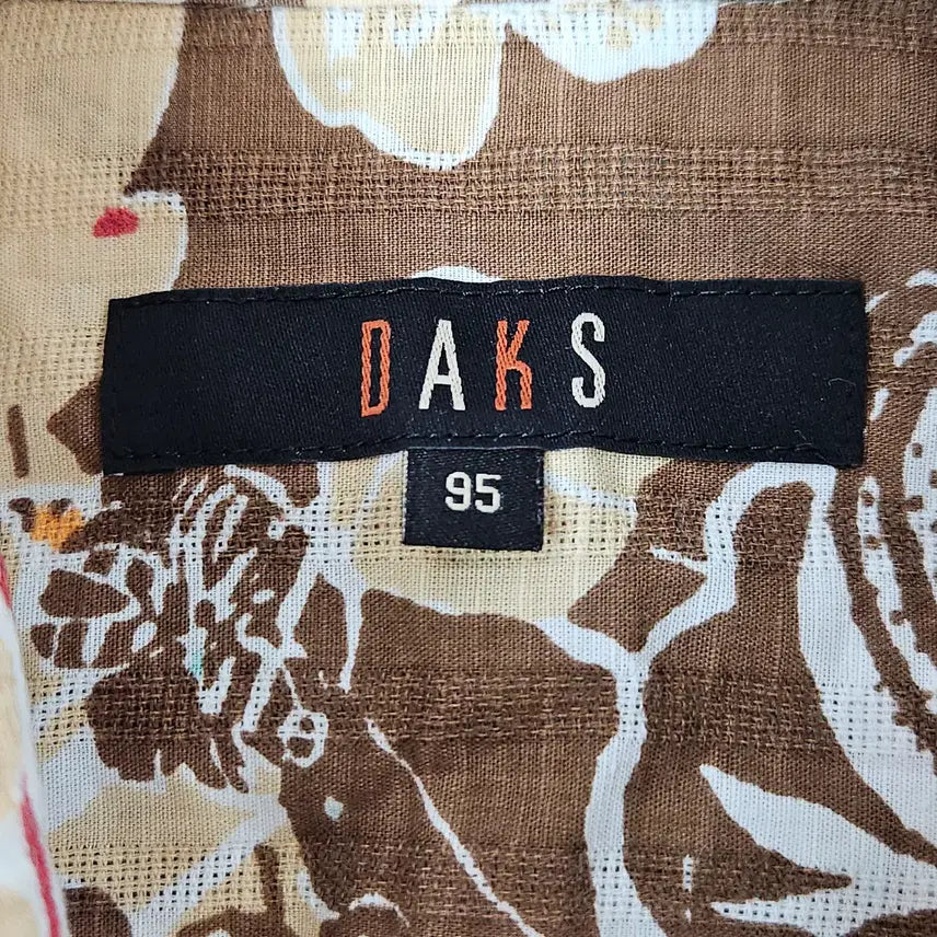 [BUNJANG] Daks Linen Hawaiian Short Sleeve Shirt / 닥스 린넨 하와이안 반팔셔츠 마 95