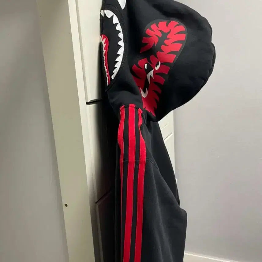 [BUNJANG] Adidas x BAPE Hooded Zip-Up Sweatshirt Size S / 베이프 아디다스 후드집업 s