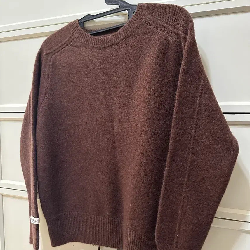 [BUNJANG] Round Brown Knit Sweater / (새상품) 라운드 브라운 니트