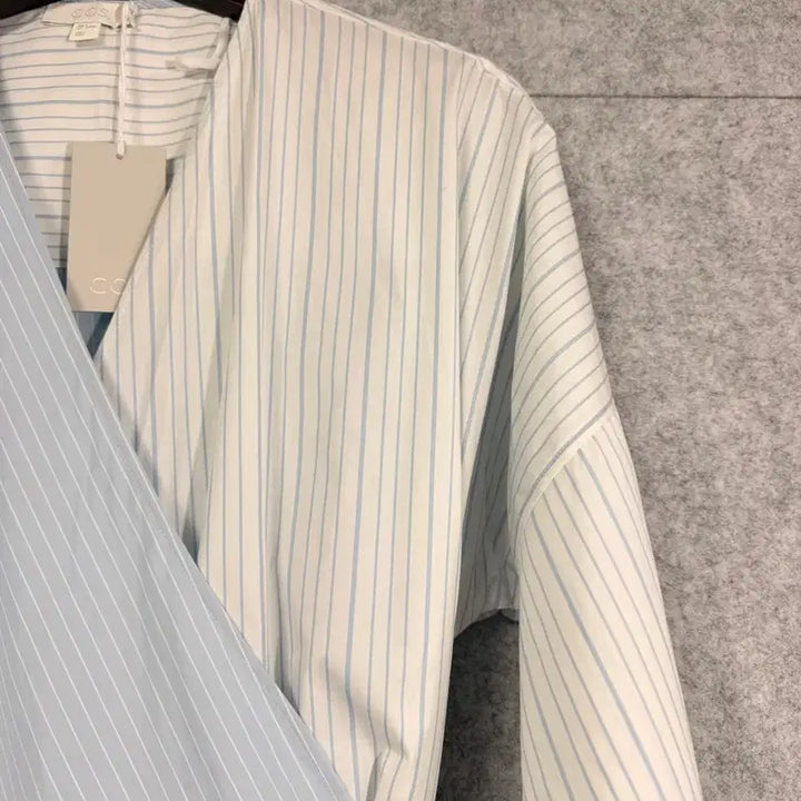 [BUNJANG] COS Blue Stripe Shirt Dress / COS 코스 블루 스트라이프 셔츠 원피스 S