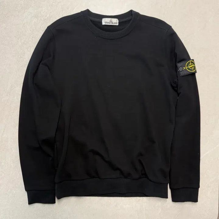 [BUNJANG] Stone Island Classic Badge Sweatshirt Black S / [정품/상태최상] 스톤아일랜드 클래식 와펜 맨투맨 블랙 S