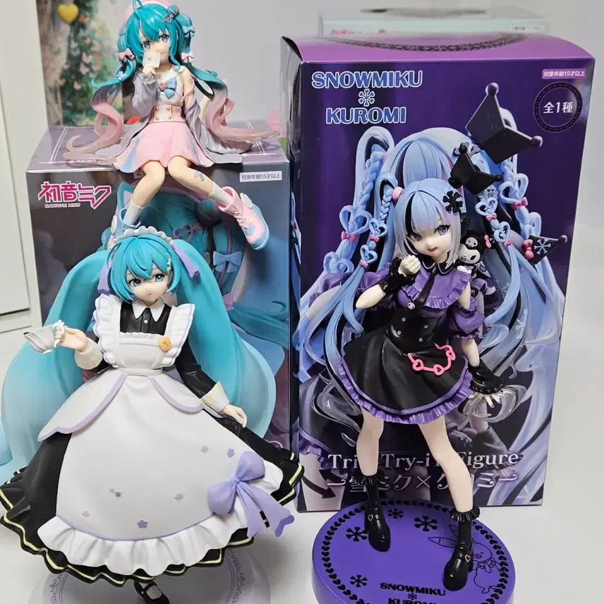[BUNJANG] Miku x Kuromi Bundle Figure Set / 미쿠 피규어 일괄 양도 판매  합니다 후류 쿠로미 편지 클래식 걸 미쿠