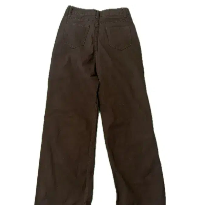[BUNJANG] Brown Pin Tuck Wide Straight Pants / 브라운 핀턱 와이드 일자 팬츠