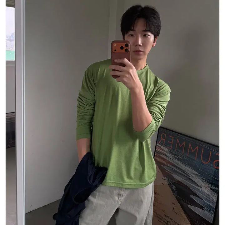 [BUNJANG] Roahin Winnie Dyeing Curved Line Pants Light Grey S / 로아인 위니 다잉 커브드 라인 팬츠 라이트그레이S