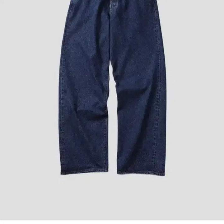 [BUNJANG] TOCC Wide Tapered Denim Jeans Mid-Blue Size 3 / TOCC 티오씨씨 와이드 테이퍼드 데님 미드블루 3사이즈