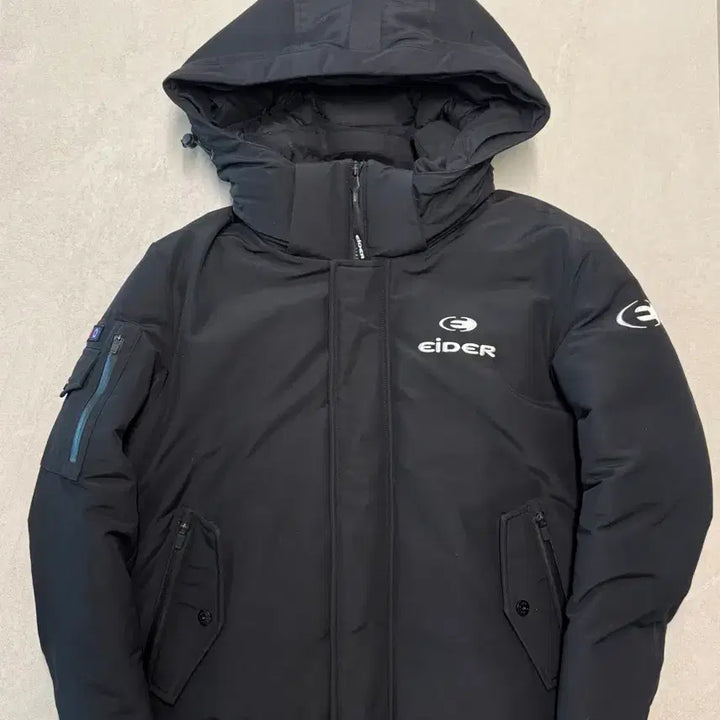 [BUNJANG] Eider Black Hooded Puffer Jacket - Size M / 아이더 패딩 블랙 M 상태좋음 / 후드탈부착 겨울패딩