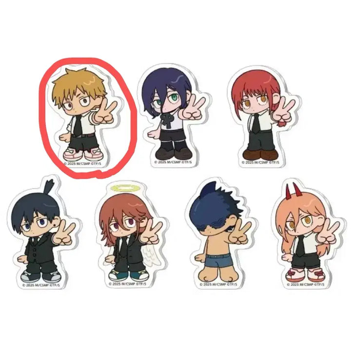 [BUNJANG] Chainsaw Man Denji Acrylic Sticker / 체인소맨 덴지 아크릴 스티커