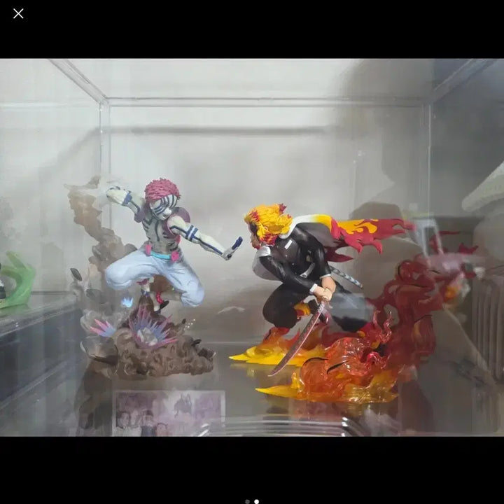 [BUNJANG] Demon Slayer Akaza &amp; Rengoku Figure Bundle Set / 귀멸의 칼날 Figuarts 아츠제로 아카자/렌고쿠 피규어 셋트