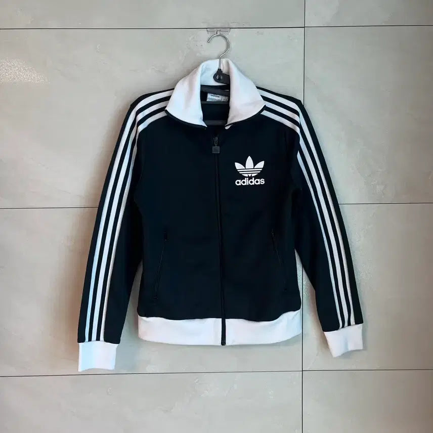[BUNJANG] Adidas Classic Firebird Track Jacket Black/White / 아디다스 클래식 파이어버드 검,흰 져지 [S]