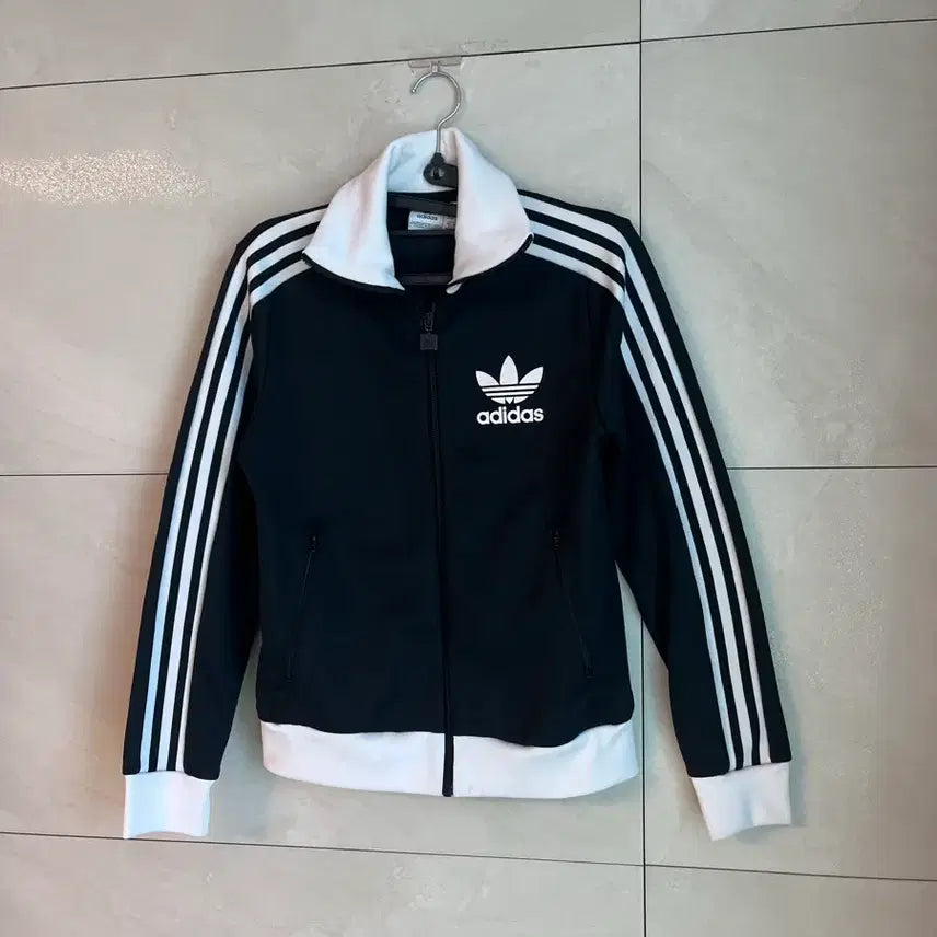 [BUNJANG] Adidas Classic Firebird Track Jacket Black/White / 아디다스 클래식 파이어버드 검,흰 져지 [S]