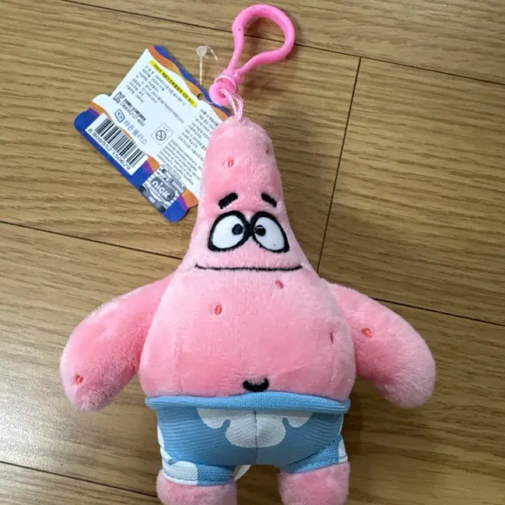 [BUNJANG] SpongeBob Patrick Star Doll Keychain 12cm / 스폰지밥 뚱이 인형 키링 새상품 12cm