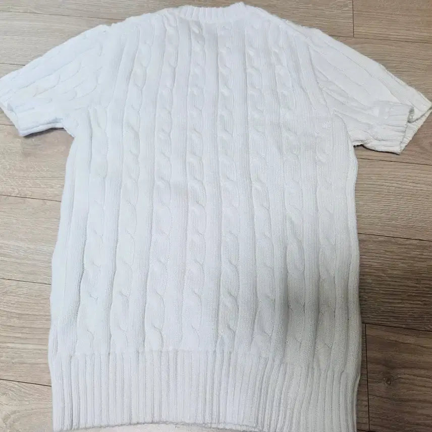 [SOLD OUT] 폴로 랄프로렌 케이블 반팔 니트 화이트
