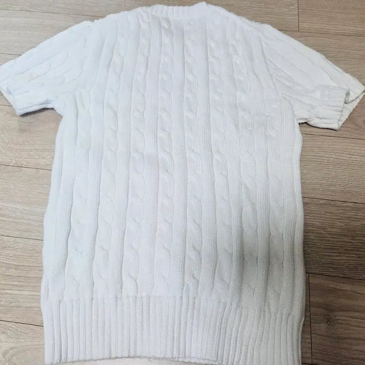 [SOLD OUT] 폴로 랄프로렌 케이블 반팔 니트 화이트