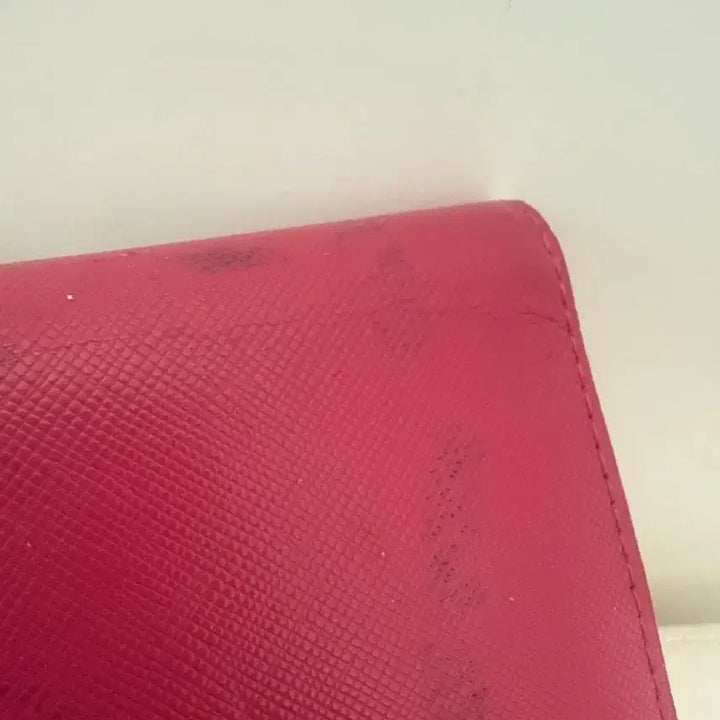 [BUNJANG] Prada Pink Leather Bi-fold Wallet / 프라다 핑크색 지갑