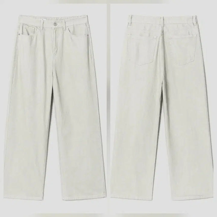 [BUNJANG] A.SECONZ Wide Leg Denim Pants / 에이세컨즈 와이드 데님 팬츠