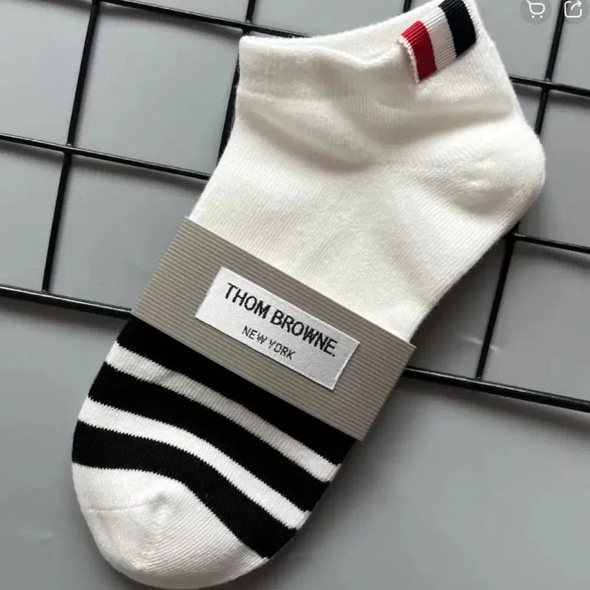 [BUNJANG] Thom Browne 3-Pack Striped Ankle Socks Set / 톰브라운 스프라이트 발목양말3종세트