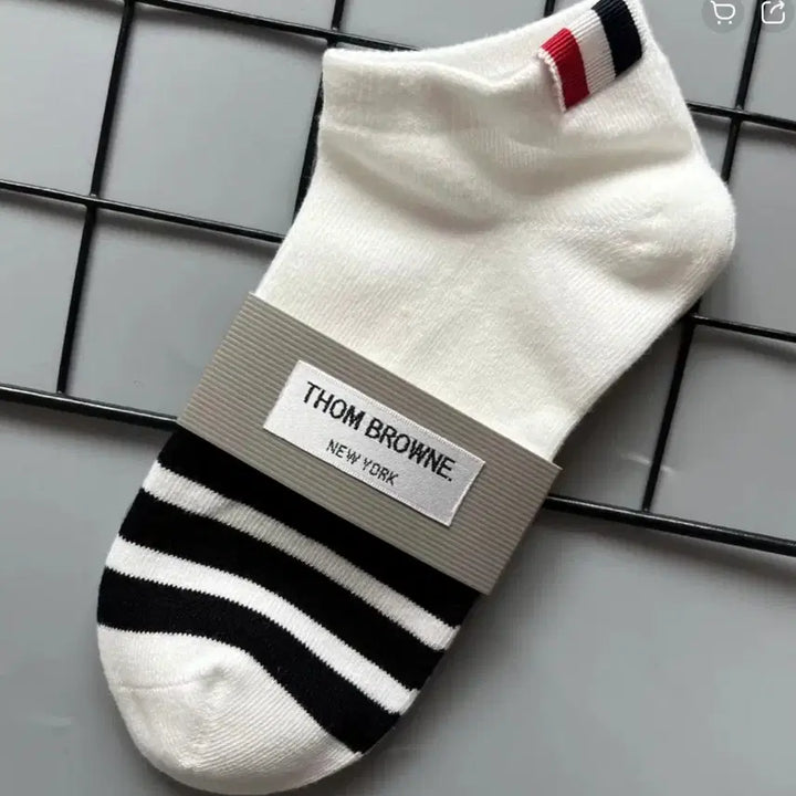 [BUNJANG] Thom Browne 3-Pack Striped Ankle Socks Set / 톰브라운 스프라이트 발목양말3종세트