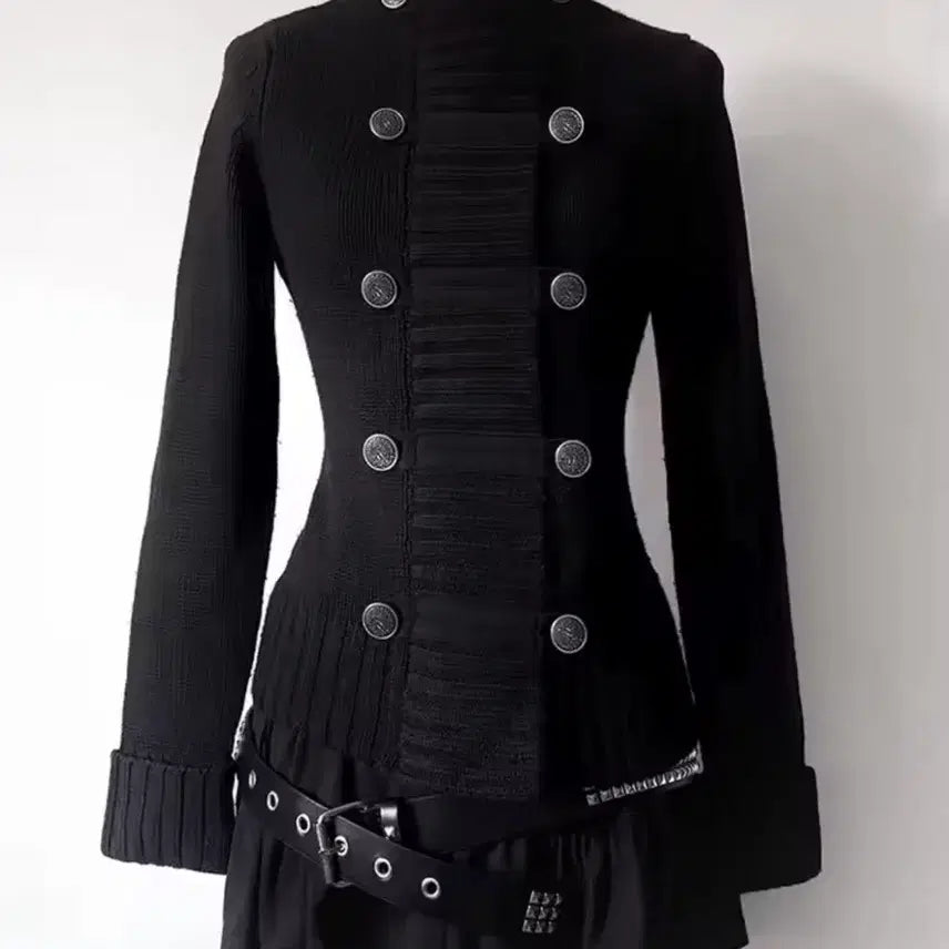 [BUNJANG] Black Knit Long Cardigan / 블랙 니트 롱 가디건