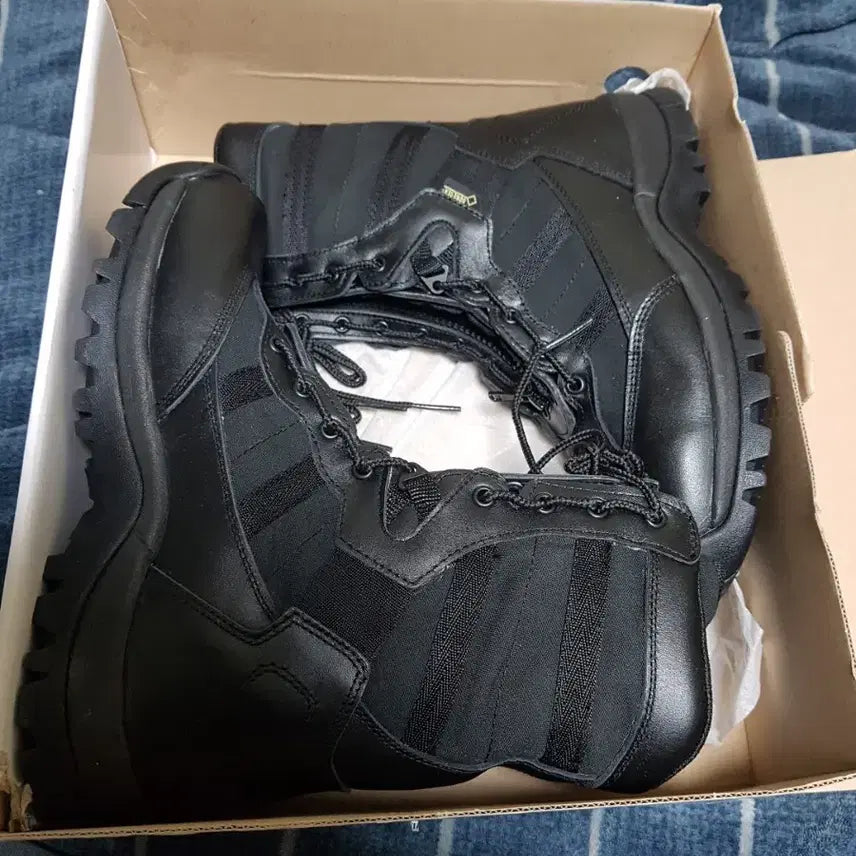 [BUNJANG] Black Gore-Tex Tactical Combat Boots / 블랙 고어텍스 택티컬 전투화 워커 부츠