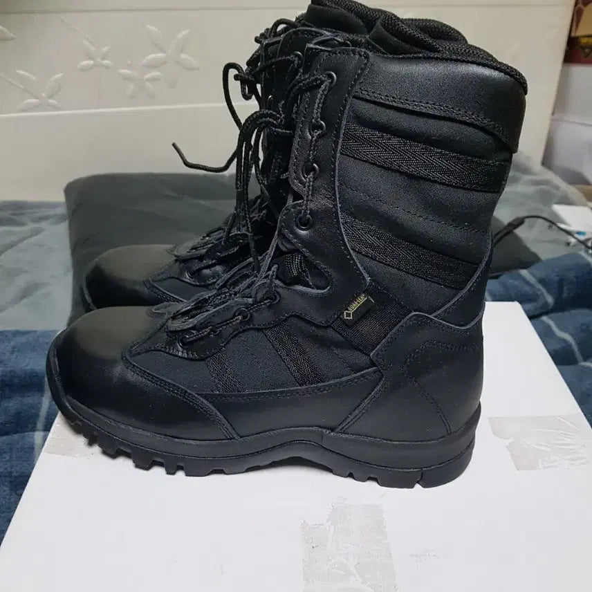[BUNJANG] Black Gore-Tex Tactical Combat Boots / 블랙 고어텍스 택티컬 전투화 워커 부츠