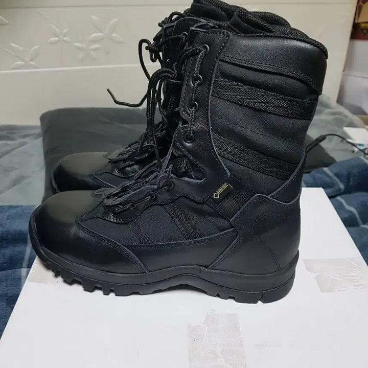 [BUNJANG] Black Gore-Tex Tactical Combat Boots / 블랙 고어텍스 택티컬 전투화 워커 부츠