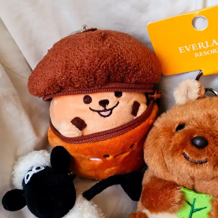[BUNJANG] Everland Wallace &amp; Gromit Sheep Keyring Bundle Set / 에버랜드 키링 2종 양 키링 일괄