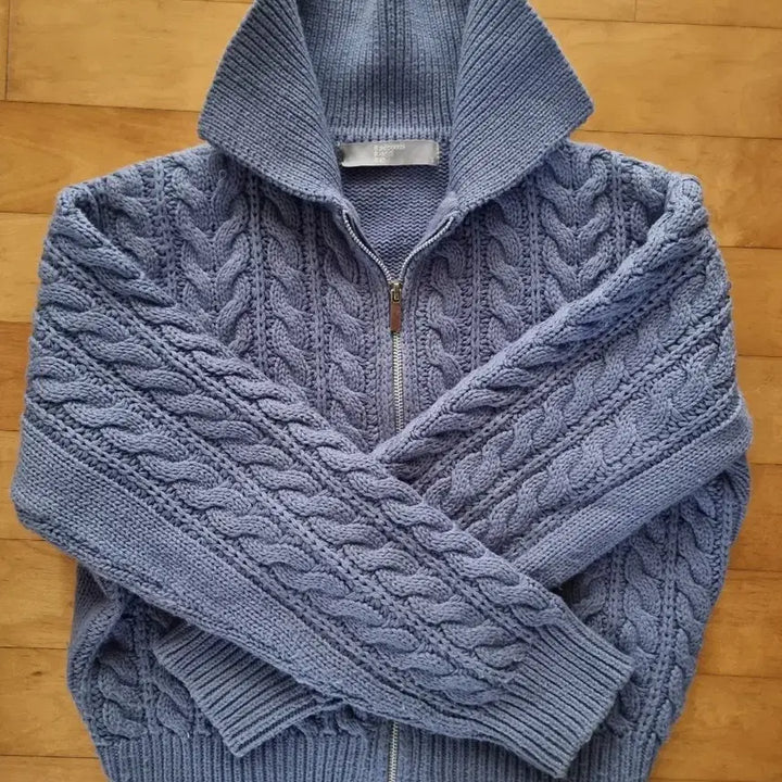 [BUNJANG] 8seconds Cable Knit Zip-Up Cardigan / 에잇세컨즈 케이블 니트 집업 가디건