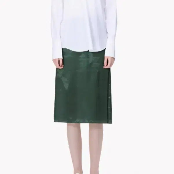 [BUNJANG] TIME Satin Banding Side Line Skirt (Pink/Green) / 거의새거) 타임 (TIME) 새틴 밴딩 사이드 라인 스커트 (핑크/그린)
