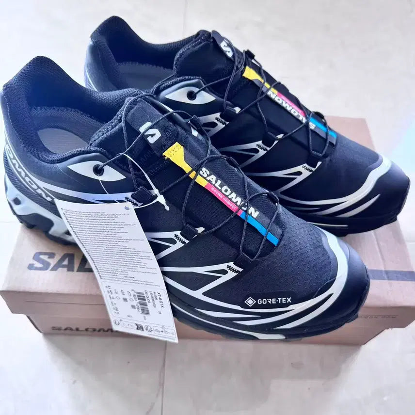 [BUNJANG] Salomon XT-6 Gore-Tex Black Silver Running Shoes / 살로몬 XT-6 고어텍스 블랙 실버 255MM