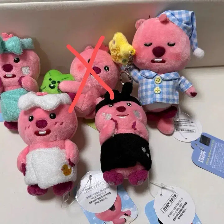 [BUNJANG] Zanmang Loopy Plush Toy Keychain / 잔망루피 인형 봉제인형 키링