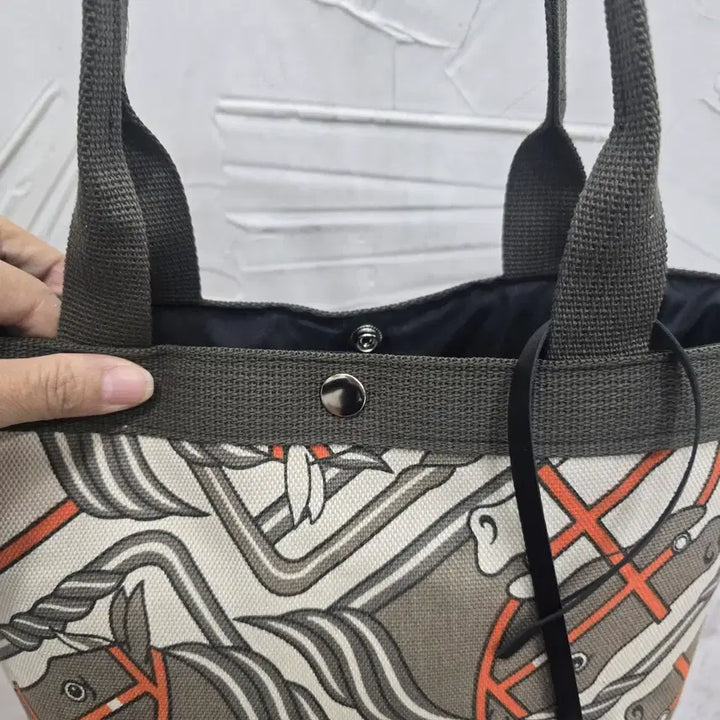 [BUNJANG] Unique Horse Pattern Canvas Tote Bag / 캔버스가방 토트백