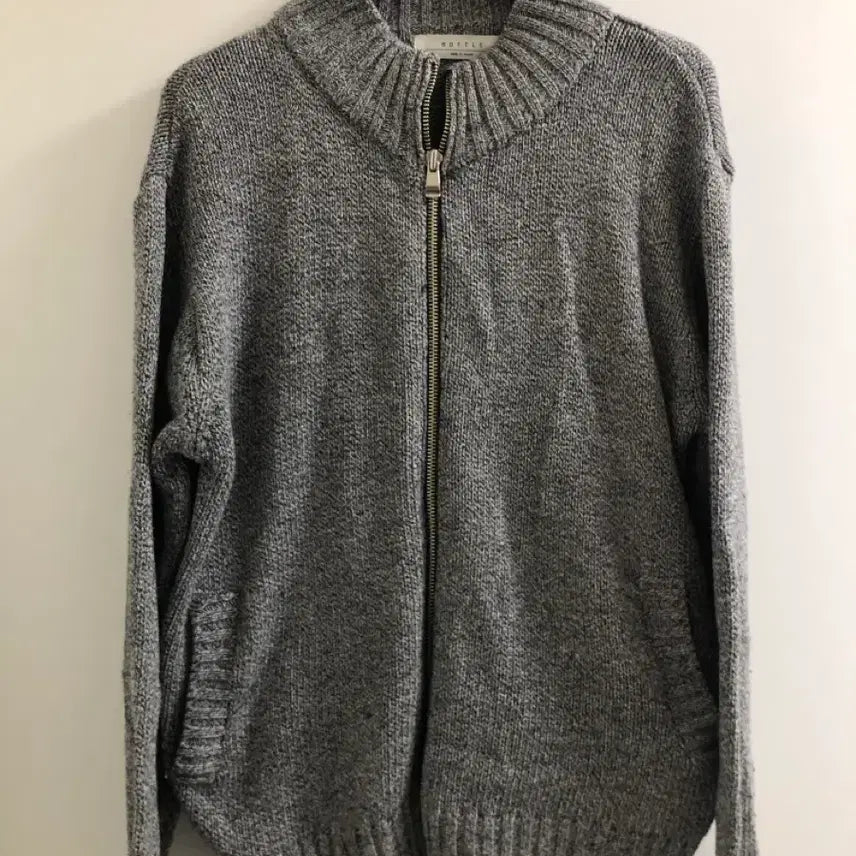 [BUNJANG] Grey Metal Zip-Up Jacket / 그레이 메탈 집업