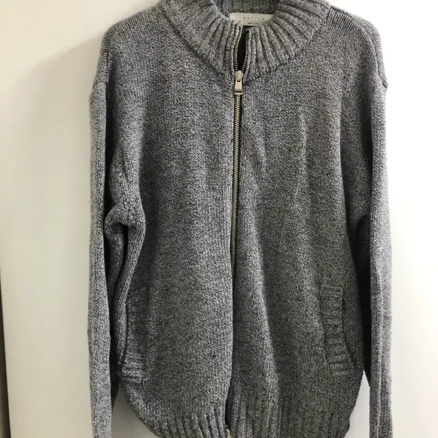 [BUNJANG] Grey Metal Zip-Up Jacket / 그레이 메탈 집업