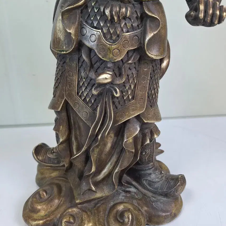 [BUNJANG] Large Bronze Four Heavenly Kings Sculpture / 동 브론즈 예술 조각품 사대천왕 관우 풍수 인테리어 장식소품
