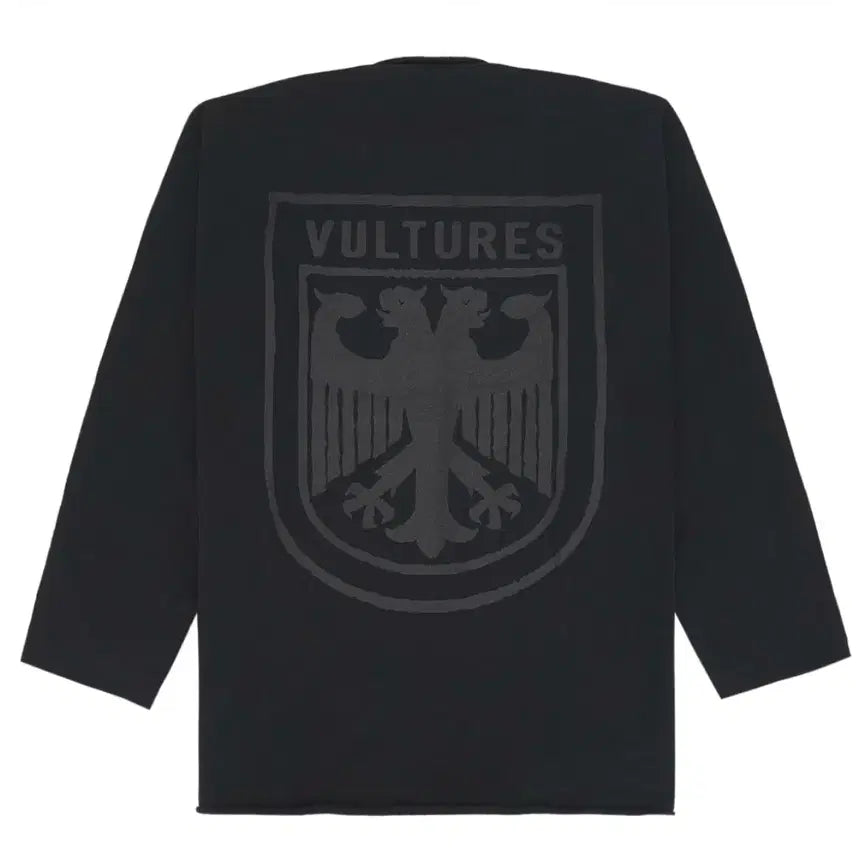 [BUNJANG] YZY Vultures Long Sleeve T-Shirt Black Size 2 / 이지 벌처스 롱슬리브 티셔츠 블랙 2사이즈
