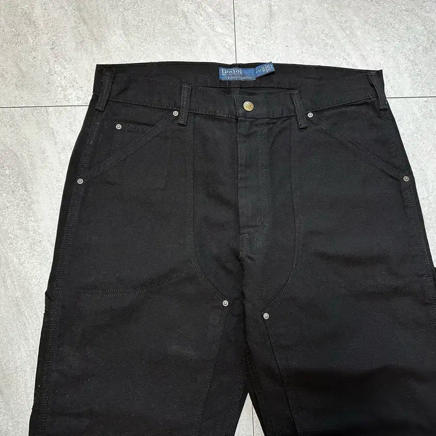 [BUNJANG] Polo Ralph Lauren Double Knee Carpenter Pants Black 34x32 / (새상품)폴로 더블니 카펜터 블랙 34x32