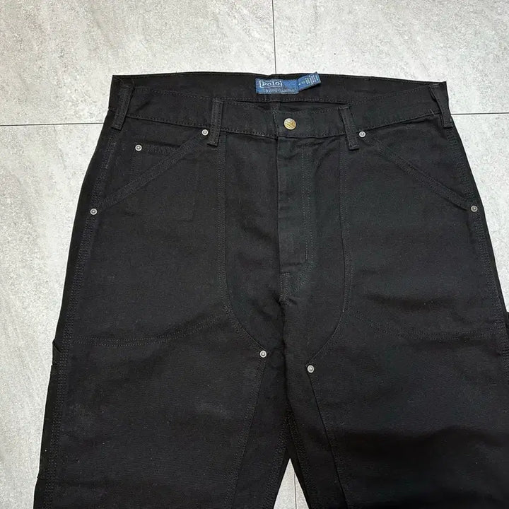[BUNJANG] Polo Ralph Lauren Double Knee Carpenter Pants Black 34x32 / (새상품)폴로 더블니 카펜터 블랙 34x32
