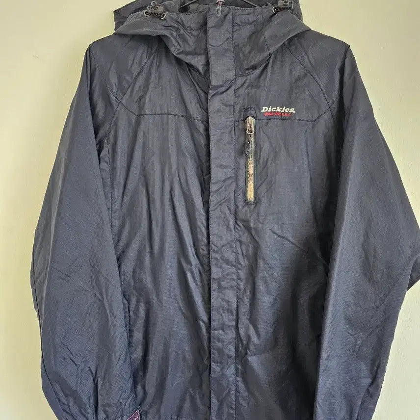 [BUNJANG] Dickies Hooded Windbreaker Navy 90 / 디키즈 후드 바람막이 네이비 90