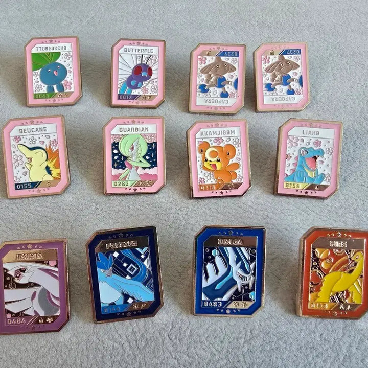 [BUNJANG] Lee Saac Pokemon Badge Set / 이삭 포켓몬 뱃지 모음