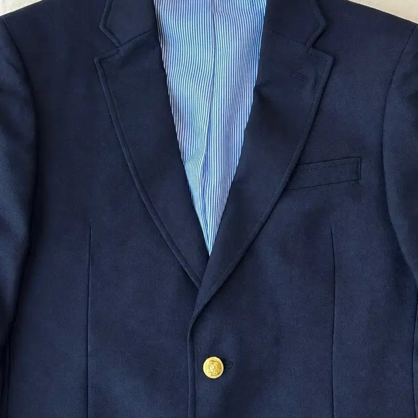 [BUNJANG] Tommy Hilfiger Navy Gold Button Wool Blazer 40R / 타미 힐피거 금장 블레이저 네이비 40R