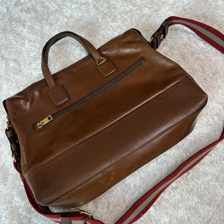[BUNJANG] Bally Brief/Tote Bag 2-Way Brown Leather / 발리브리프 토트 2way가방
