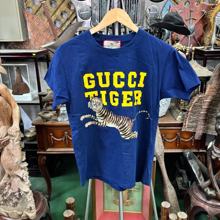 [BUNJANG] Gucci Tiger Print Cotton T-Shirt / 남녀공용 구찌(Gucci)타이거 프린트 코튼 티셔츠