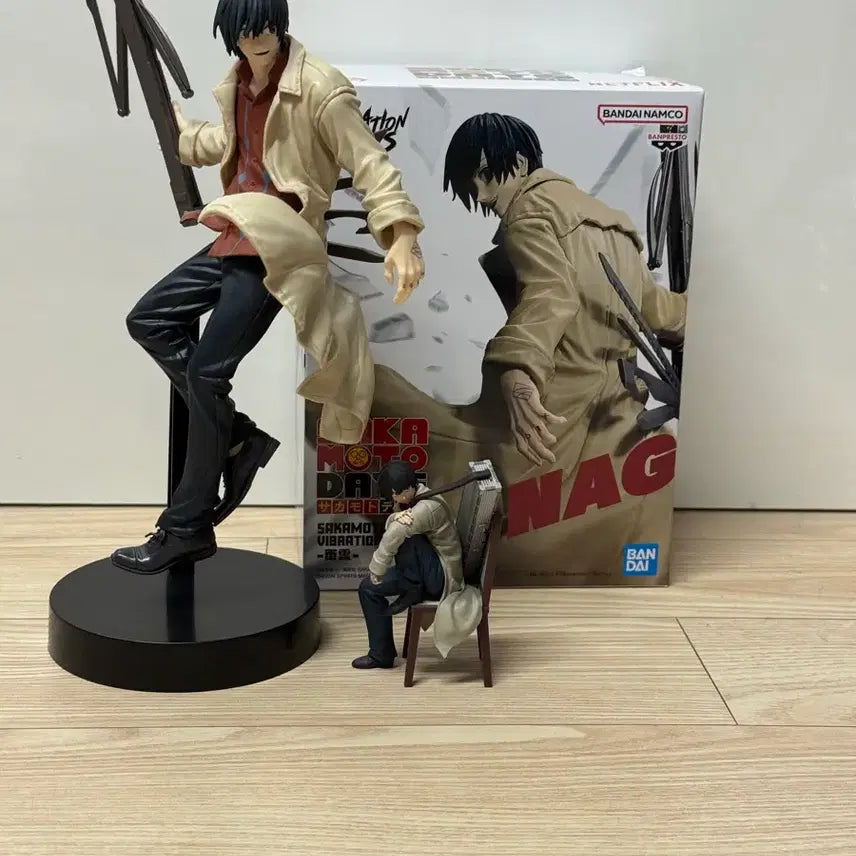 [BUNJANG] Sakamoto Days Nagumo Yoichi Figure + Petit Rama Bundle Set / [일괄] 사카모토데이즈 쁘띠라마+나구모 요이치 피규어