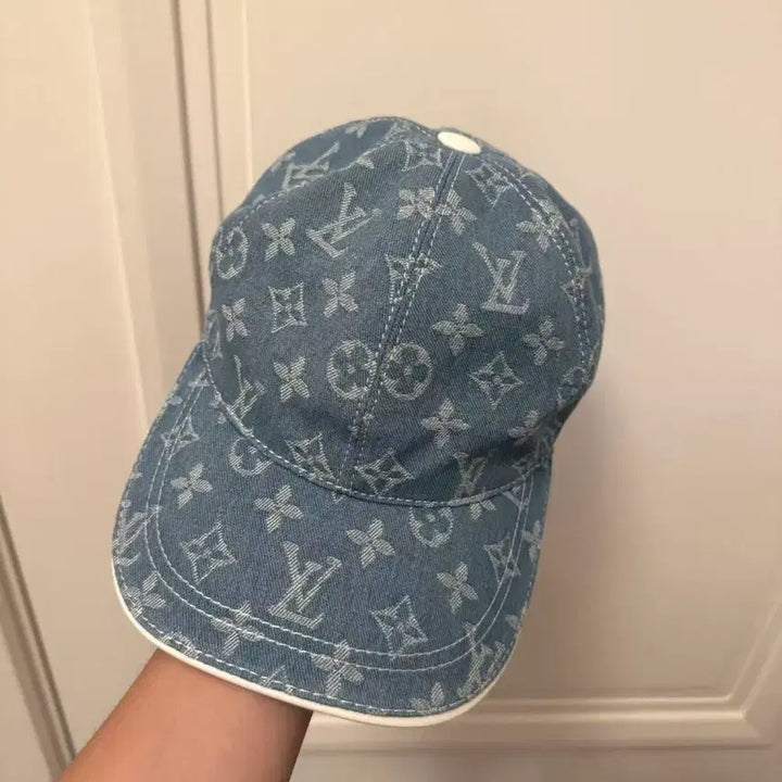 [BUNJANG] Louis Vuitton Monogram Denim Baseball Cap / 루이비통 야구 모자