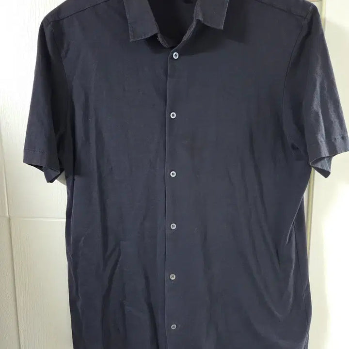 [BUNJANG] COS Navy Short Sleeve Shirt / COS 코스 네이비 반팔 셔츠