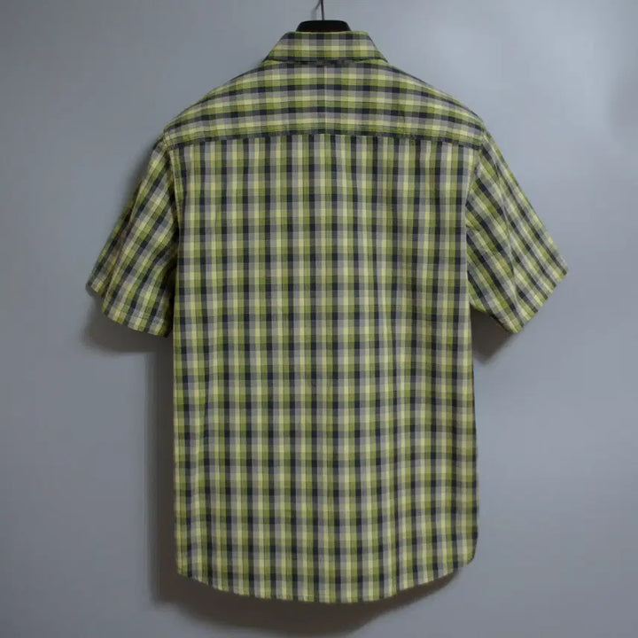[BUNJANG] Columbia Check Short Sleeve Shirt Size S (95-100) / 컬럼비아 반소매 체크셔츠 95-100